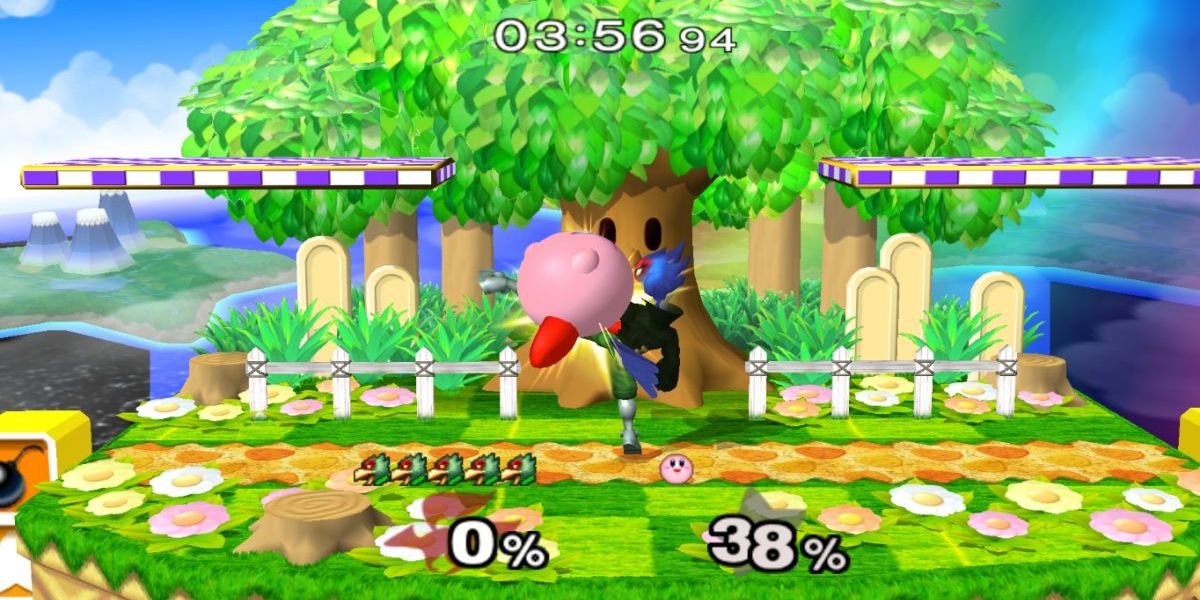 The Kirby level in Super Smash Bros. Melee