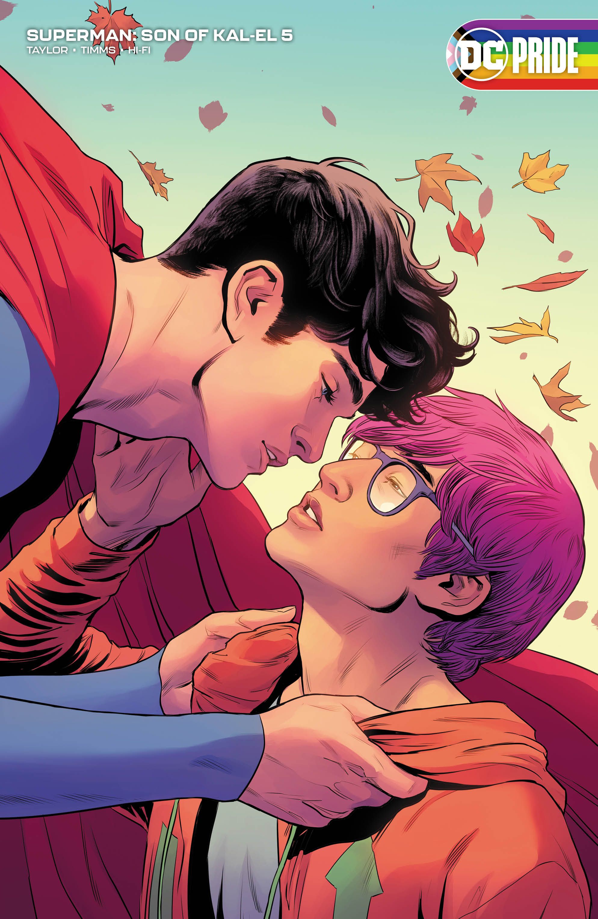 Jay Nakamura and Jon Kent on the cover of Superman Son of Kal El 5 by Travis Moore and Tamra Bonvillain