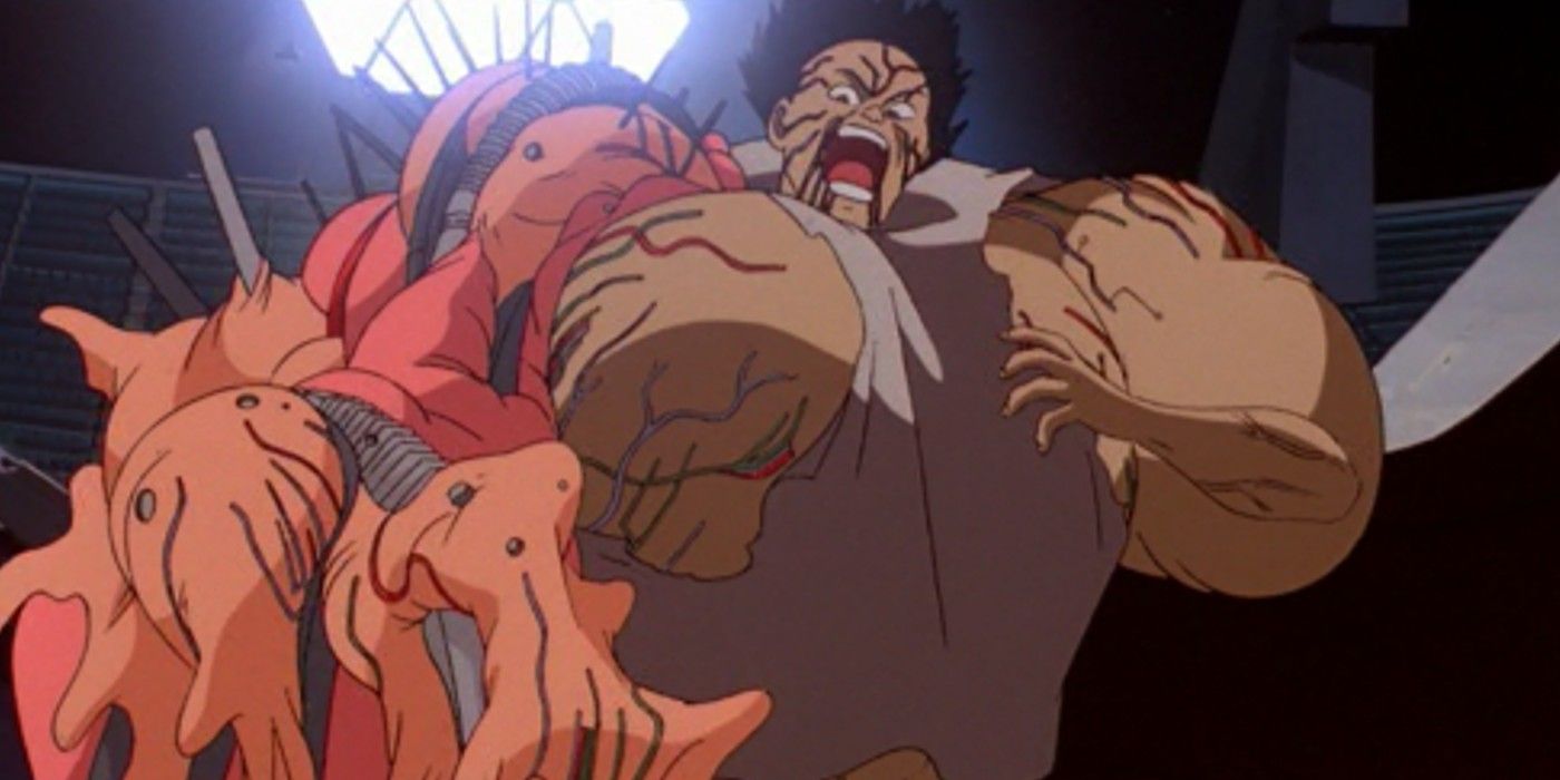 Anime Tetsuo Loses Control Of His Body In Akira