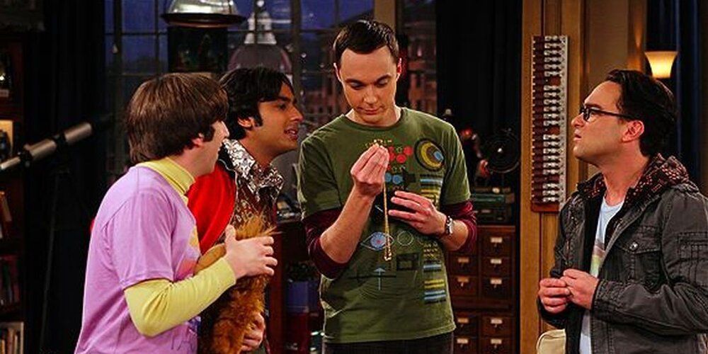 Howard, Raj, Sheldon and Leonard find an authentic prop of the One Ring in the Big Bang Theory