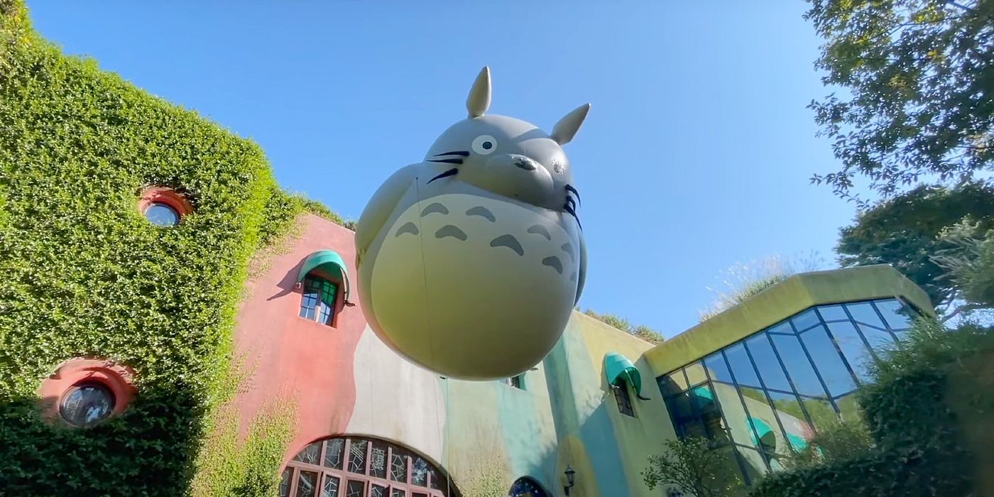 Giant Totoro Balloon at the Ghibli Museum