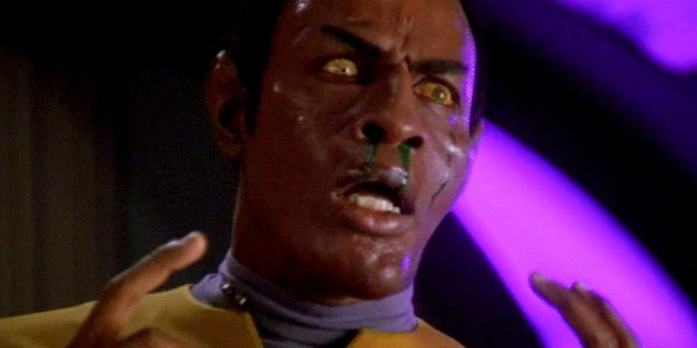Tuvok bleeding in Star Trek