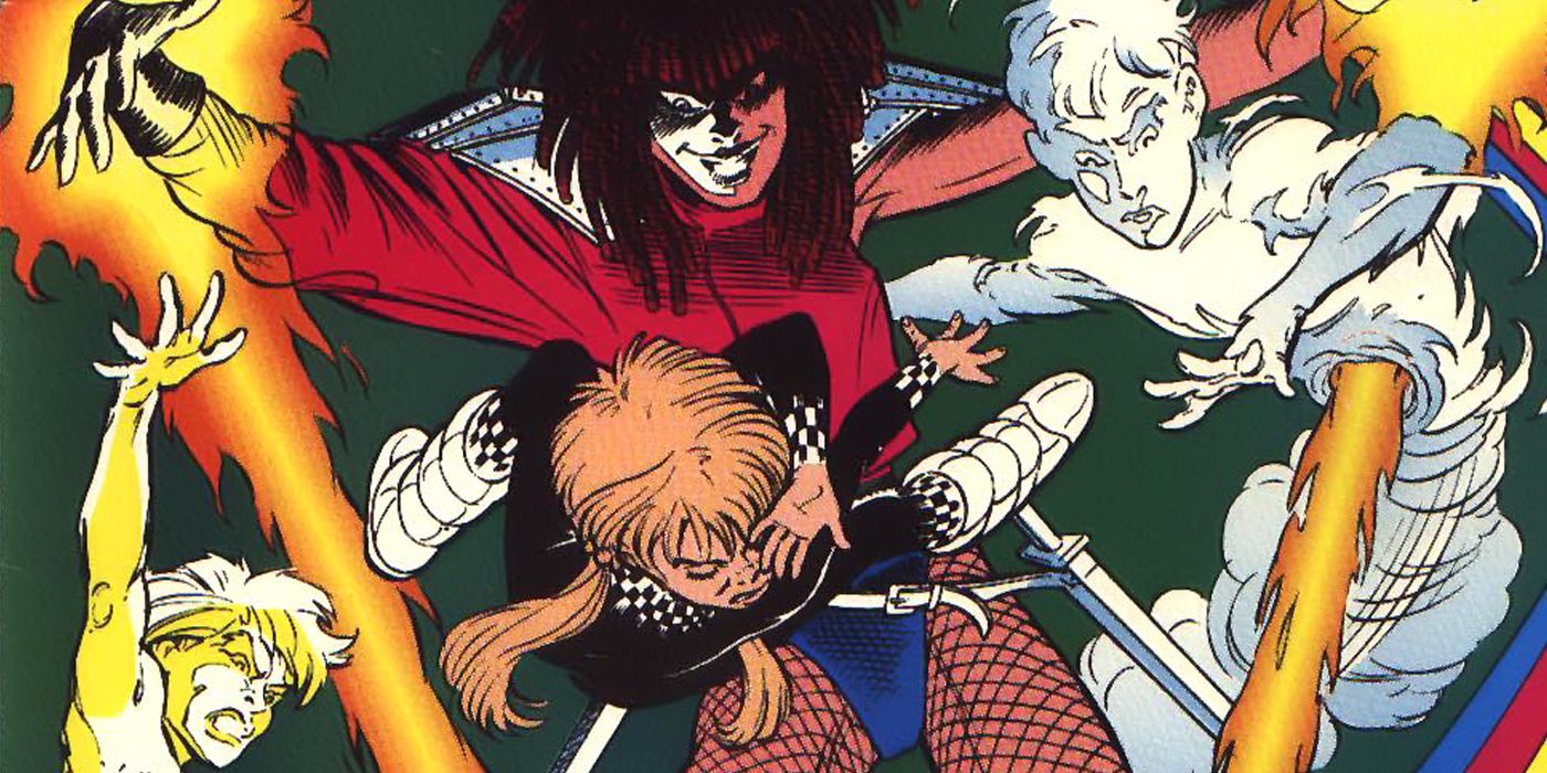 Typhoid Mary vs Power Pack during the Acts of Vengeance event