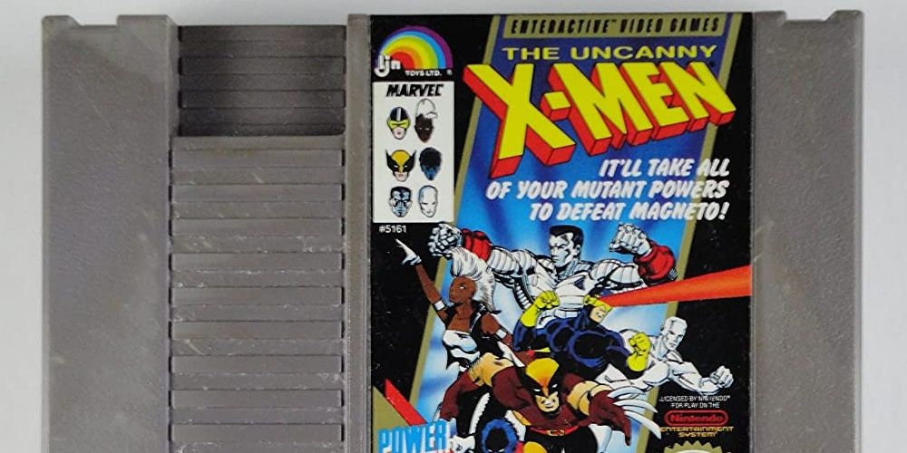 Uncanny Xmen NES cartridge 