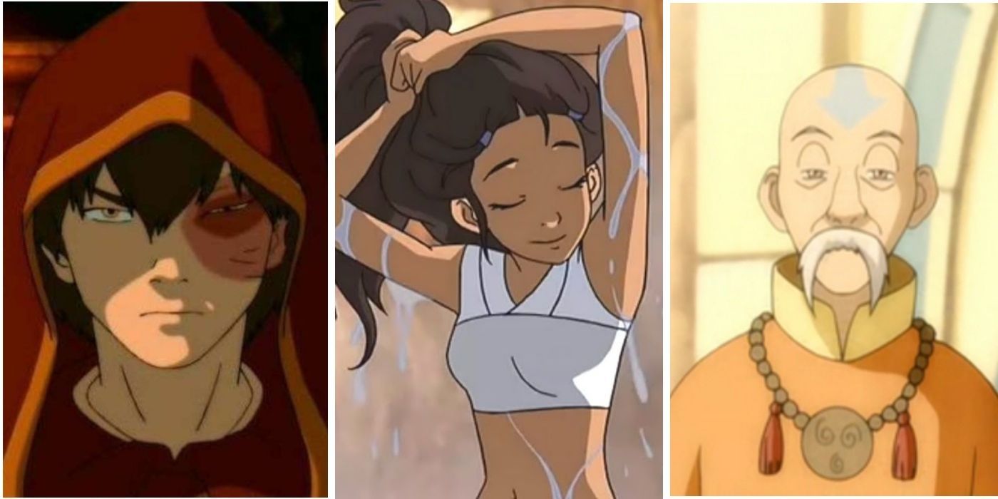 Zuko, Katara, and Monk Gyatso from ATLA