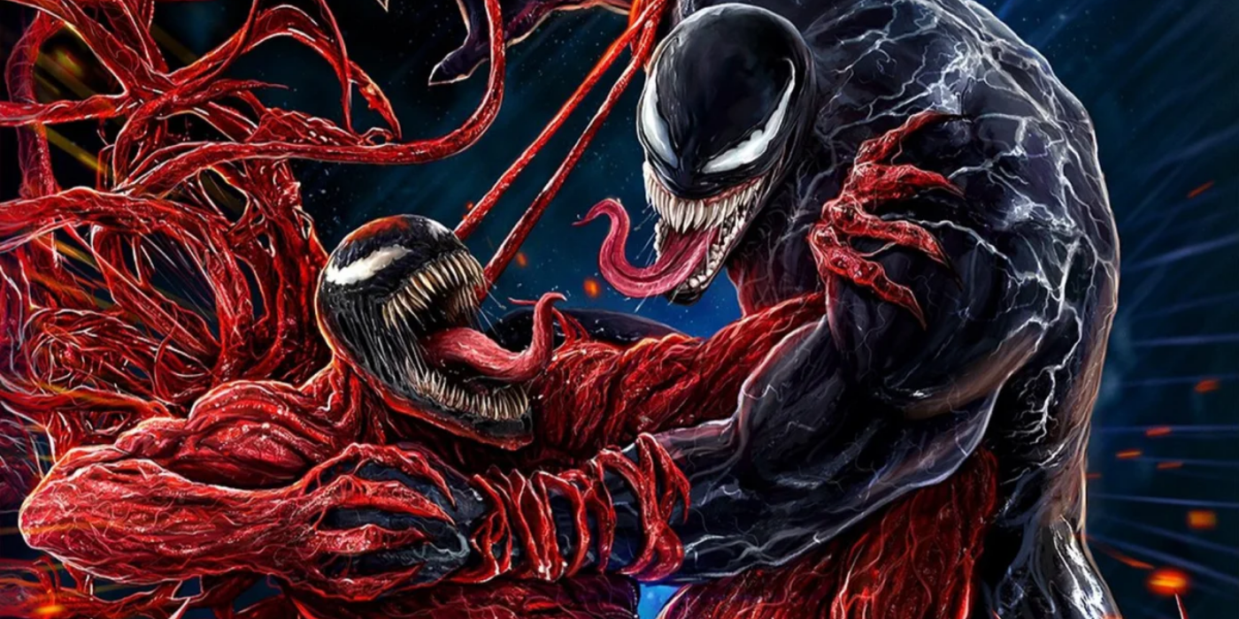 Carnage and Venom fighting