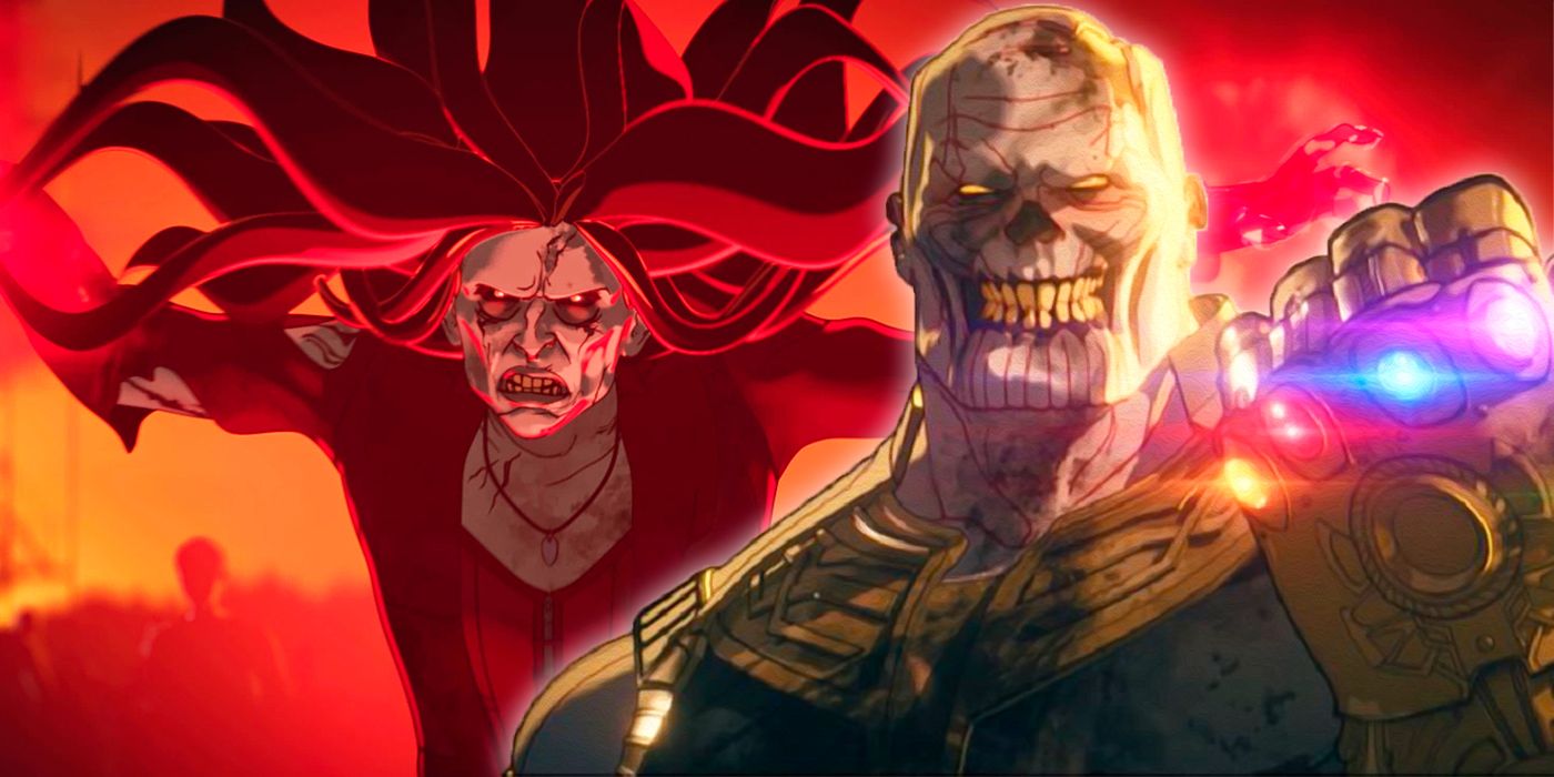 Scarlet Witch y Thanos en What if...? 