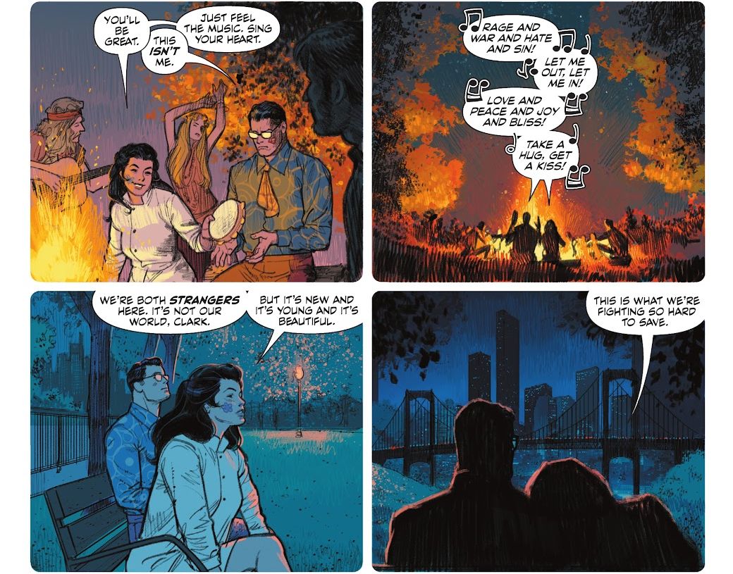 Diana and Clark go on a date in Wonder Woman 80th Anniversary 100-Page Super Spectacular 