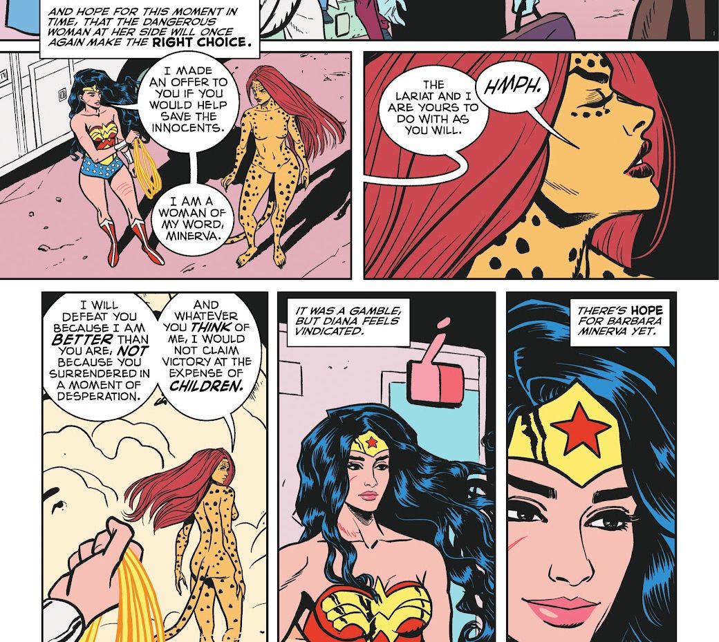 Wonder Woman and Cheetah settle their differences in Wonder Woman 80th Anniversary 100-Page Super Spectacular 