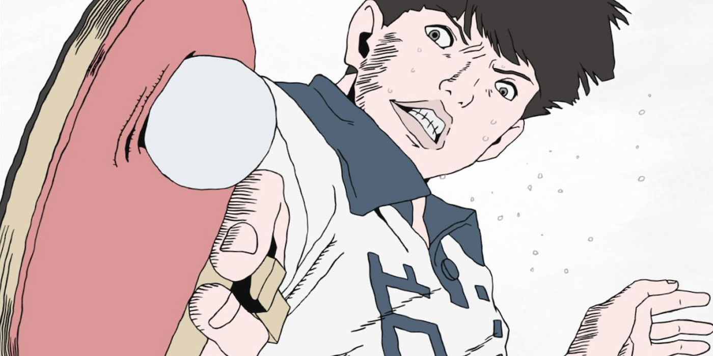 Anime Yutaka Catches The Ball In Ping Pong The Animation