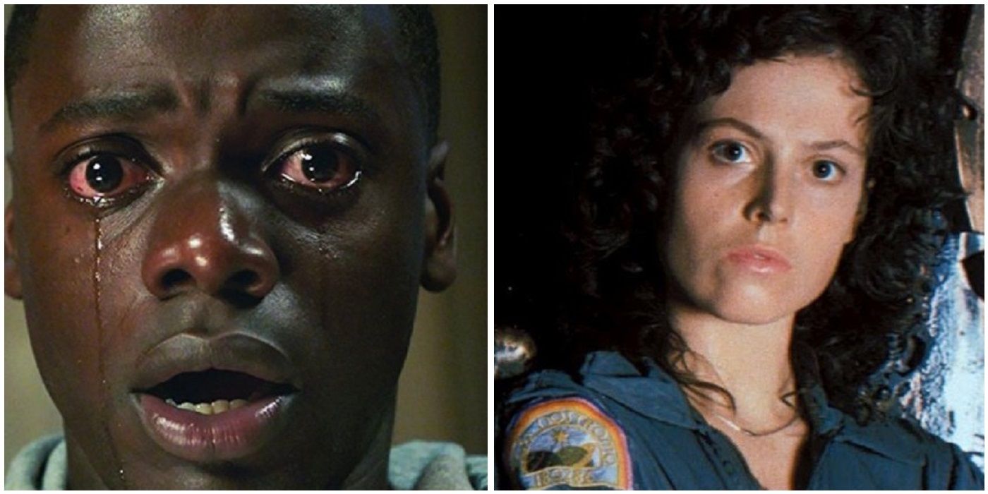 split image chris from get out and ellen from alien