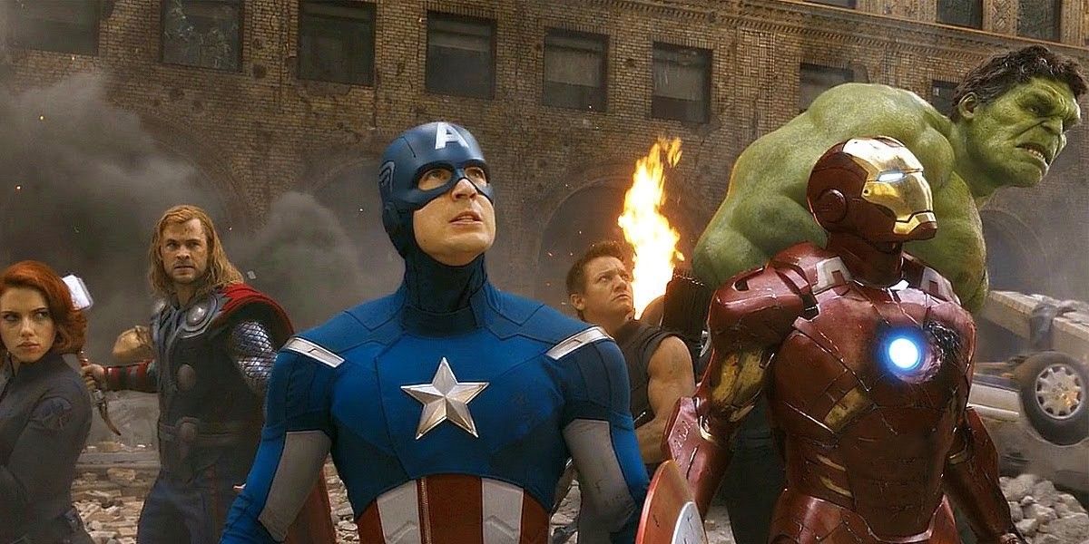 the team group shot from Avengers