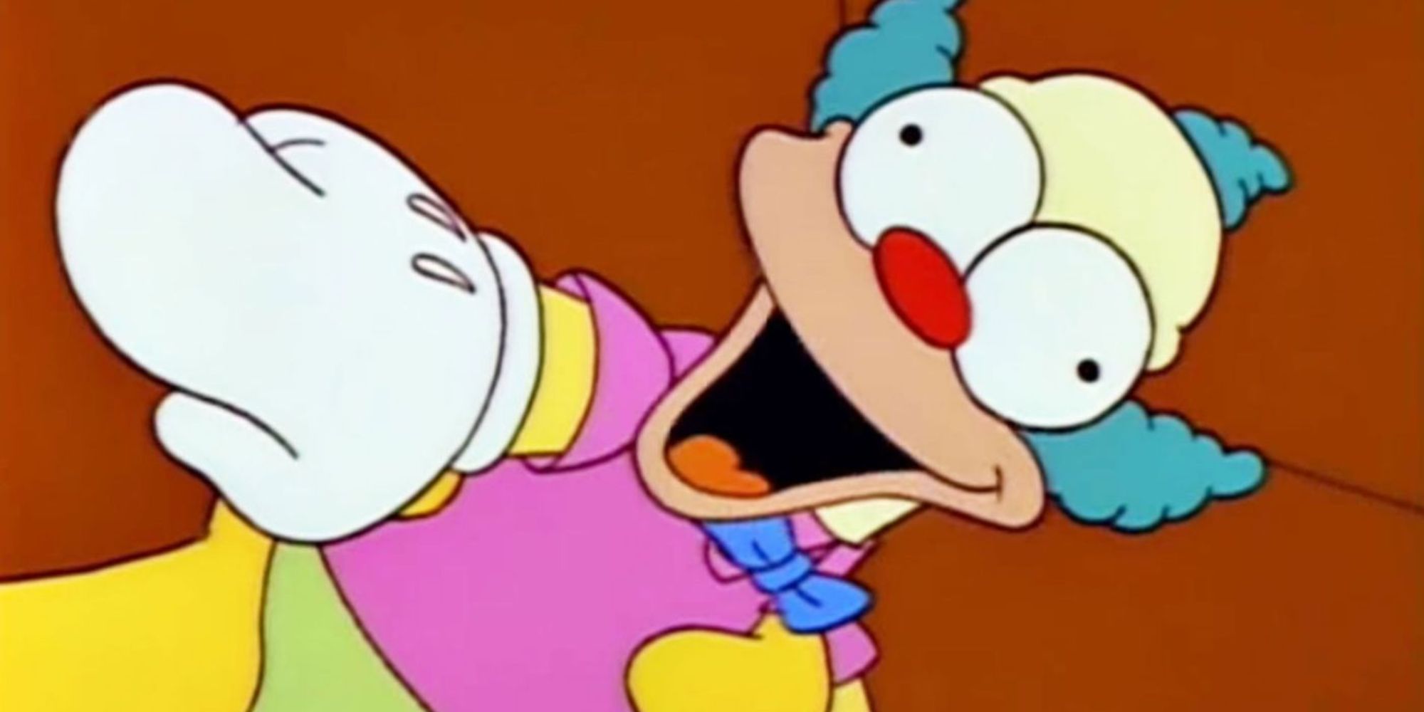 Krusty the Clown laughing 