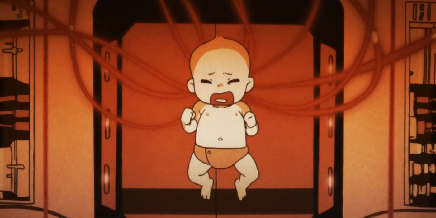 Ryuko as a baby in Kill La Kill.