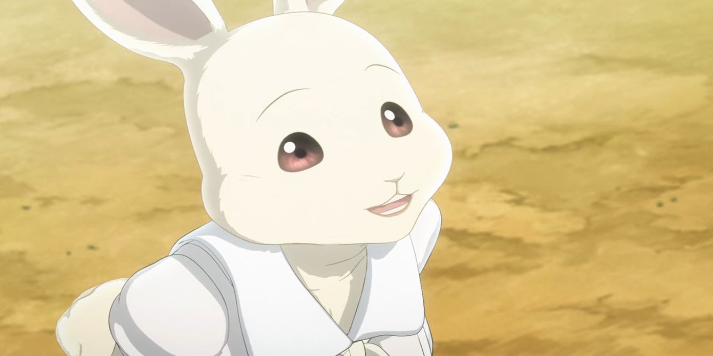 haru the rabbit in beastars smiling
