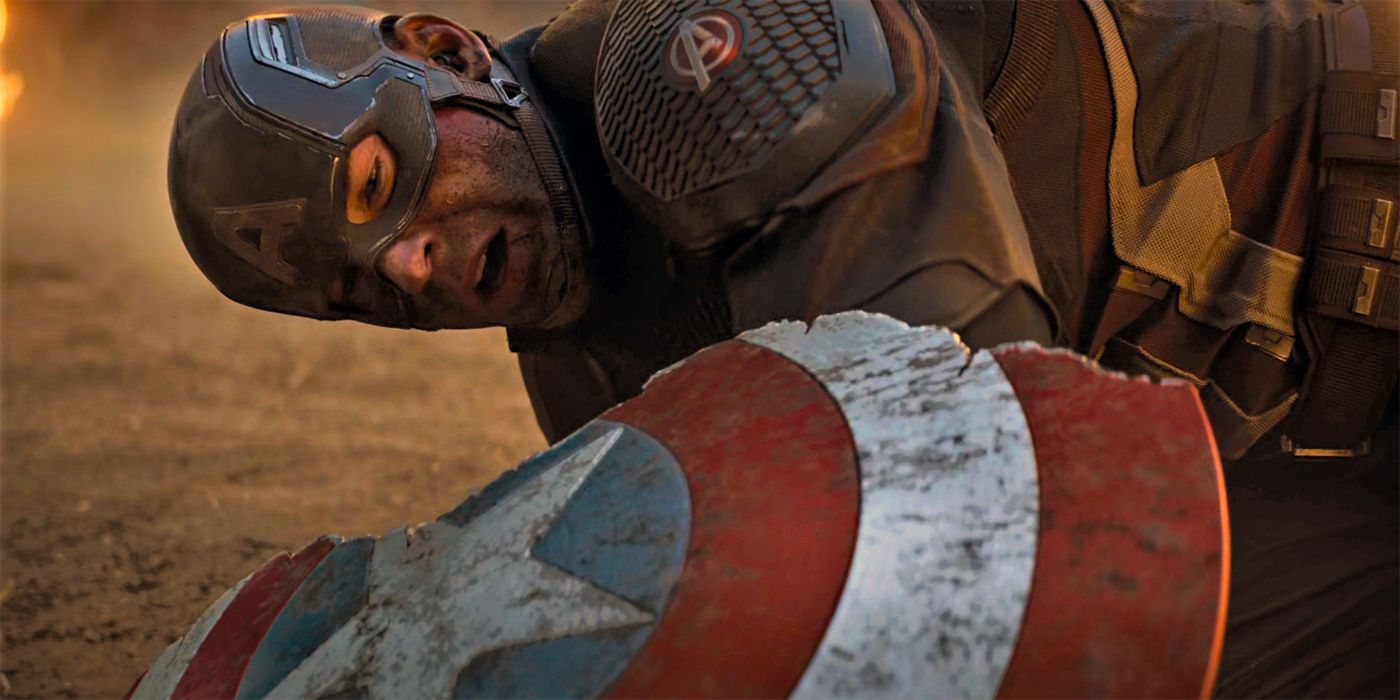 Movies Chris Evans as Captain America in Avengers: Endgame