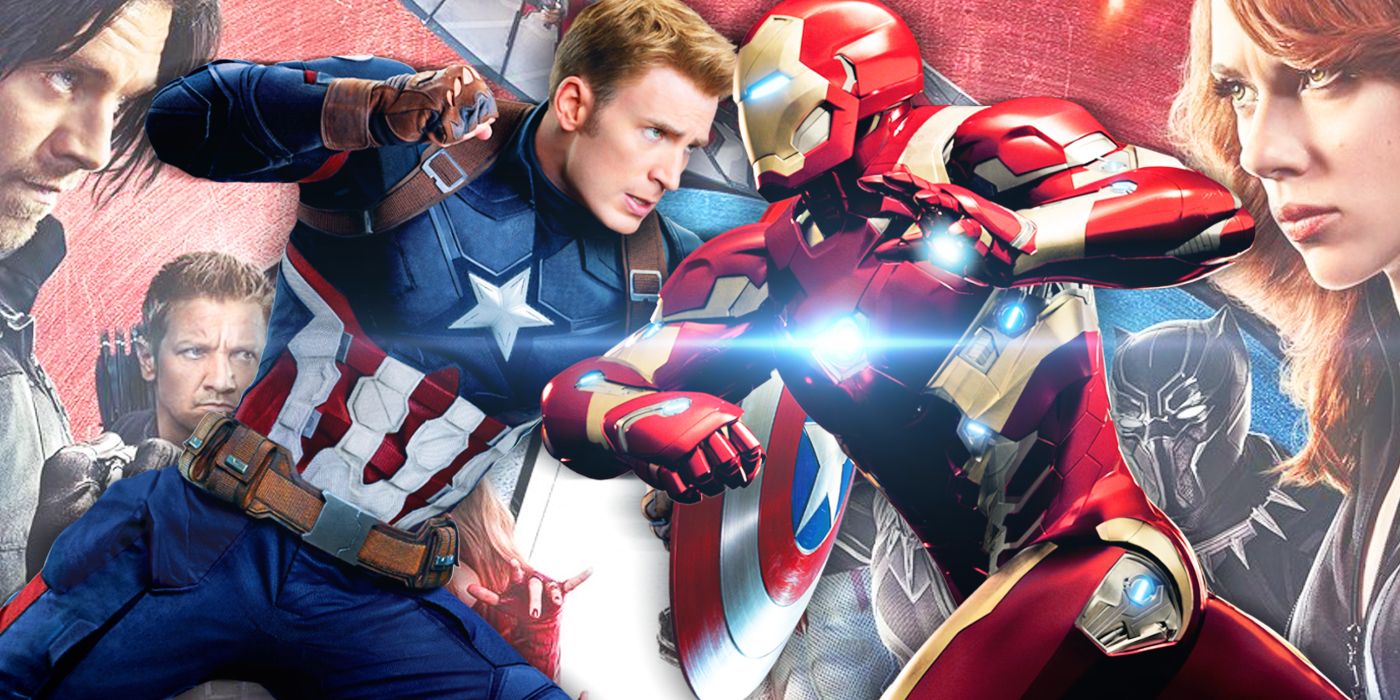 The Marvel Cinematic Universe's Captain America and Iron Man face off