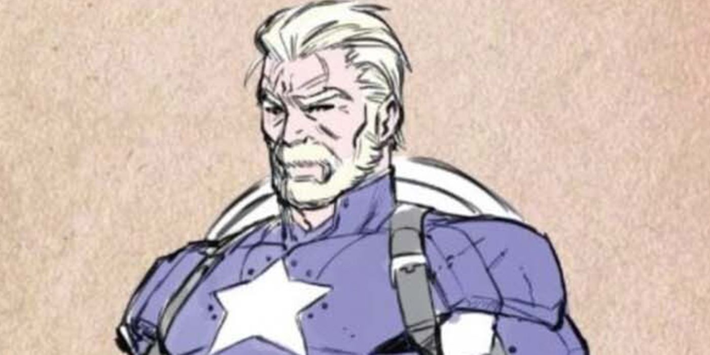 Captain America's new costume in Dark Ages #2