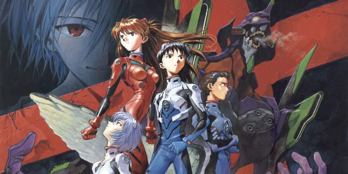 The Cast Of Evangelion Stand Before Unit-01