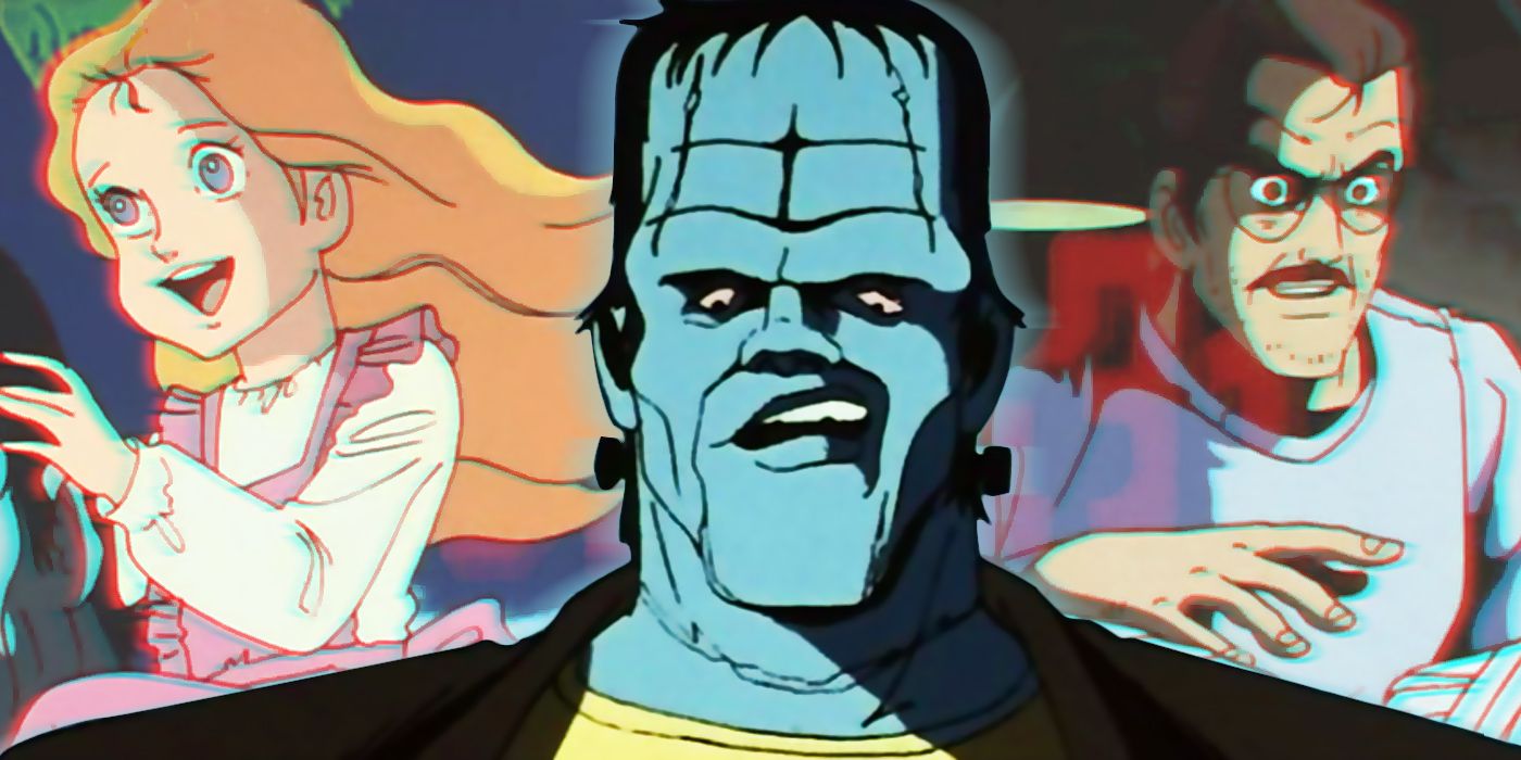 prompthunt: a portrait of Frankenstein's monster , illustration concept art  anime key visual trending pixiv fanbox by marvel comics, Single-color  background , 8 k