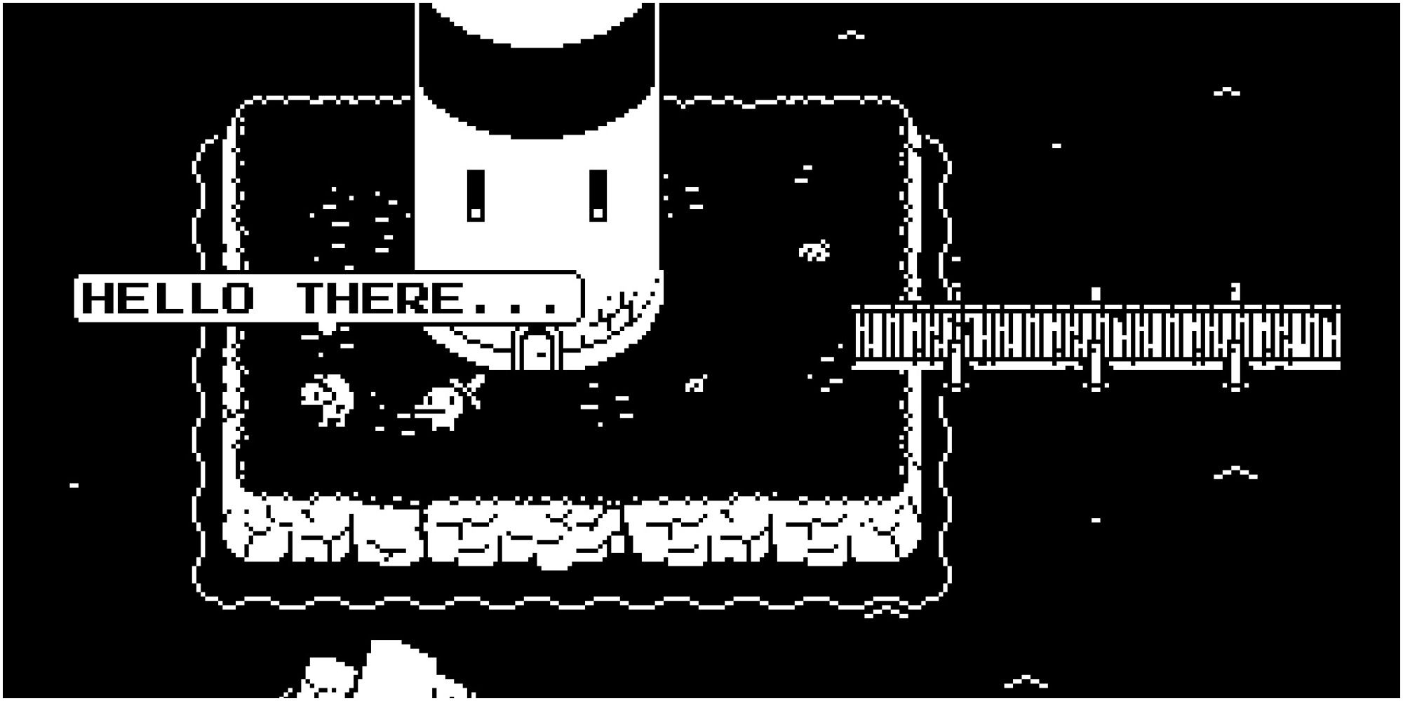 a turtle characters aying hello there from minit