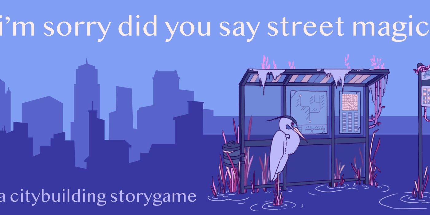 im sorry did you say street magic heron at a bus stop 