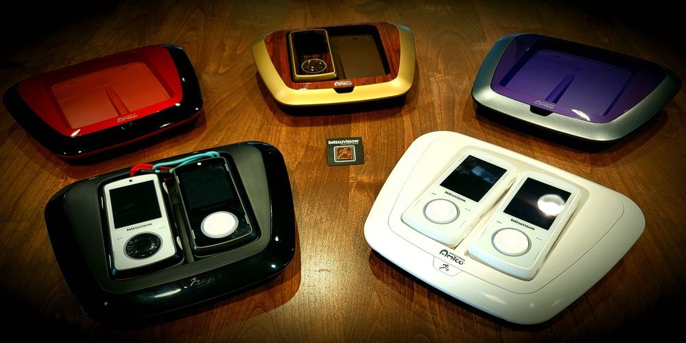 Lineup of all of the Intellivision colors available 