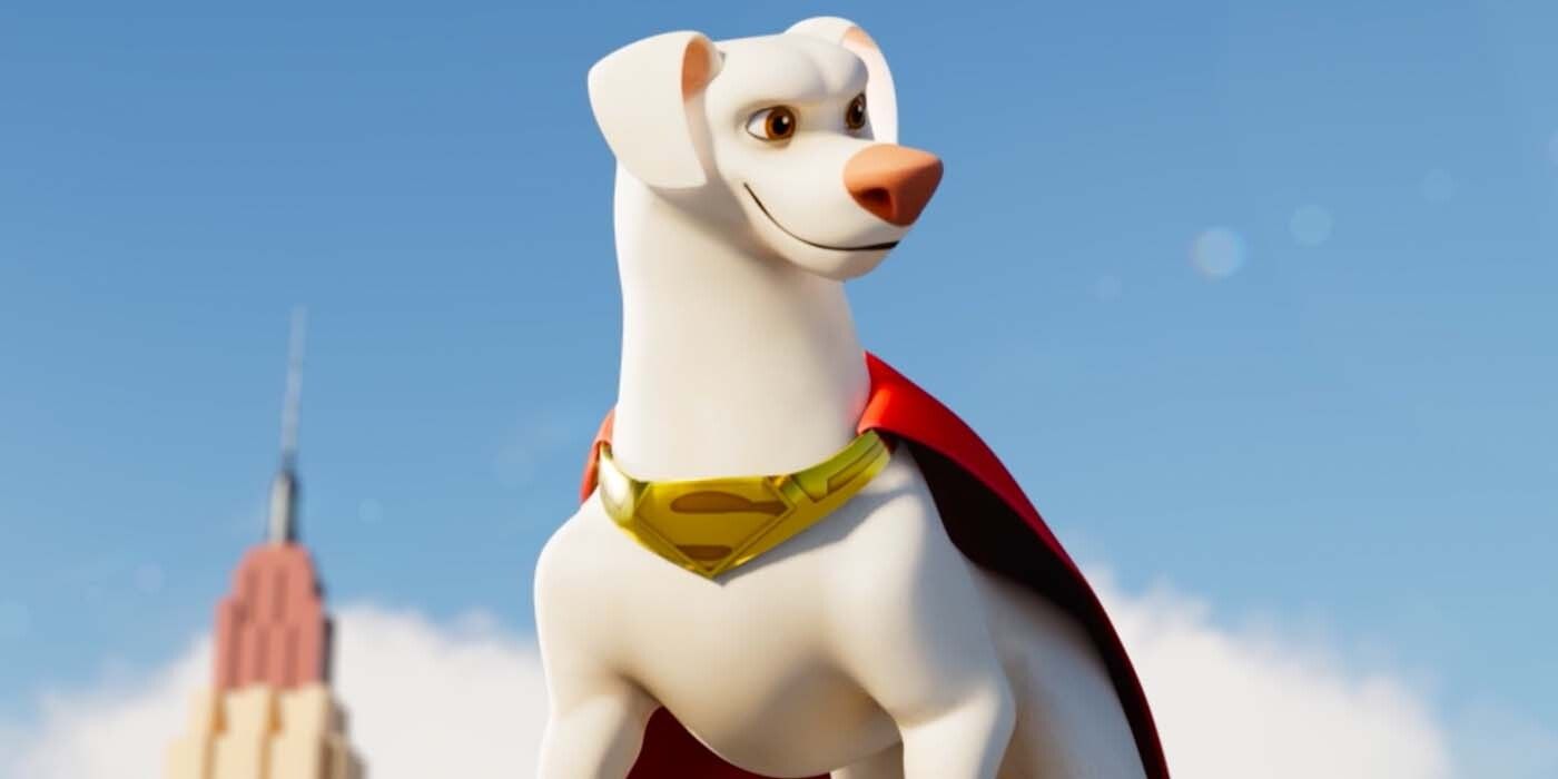Krypto as he appears in DC League of Super-Pets: The Adventures of Krypto and Ace