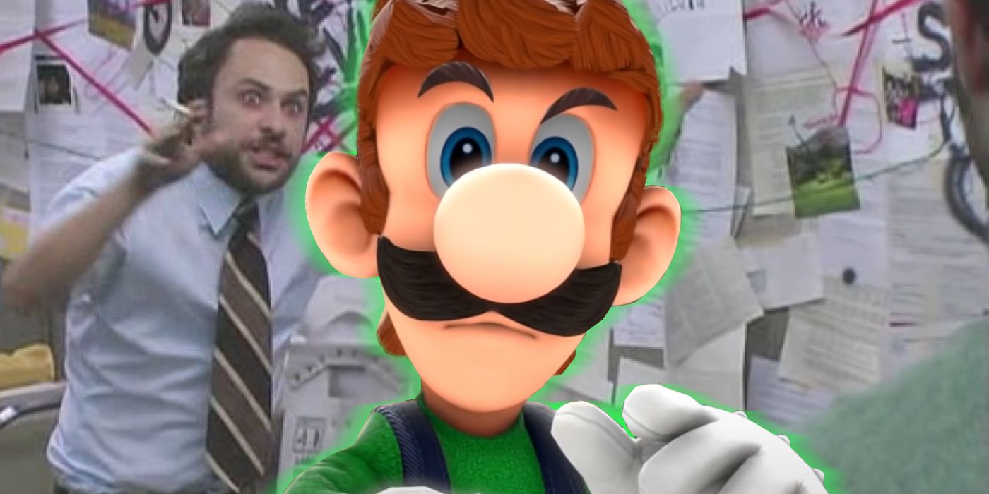 Luigi Charlie Day Conspiracy Meme 