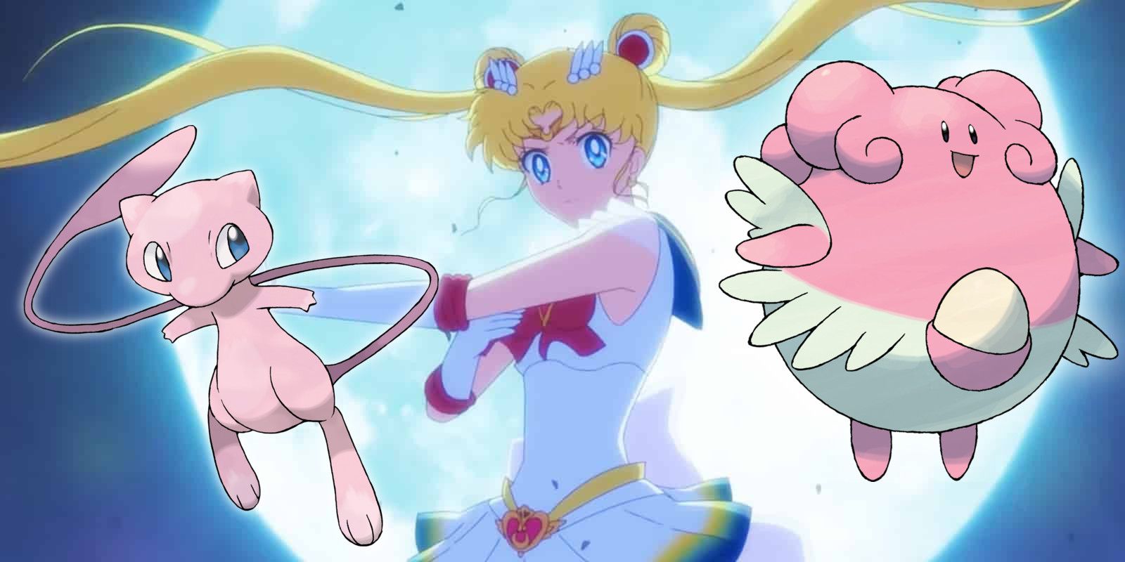 sailor moon with mew and blissey