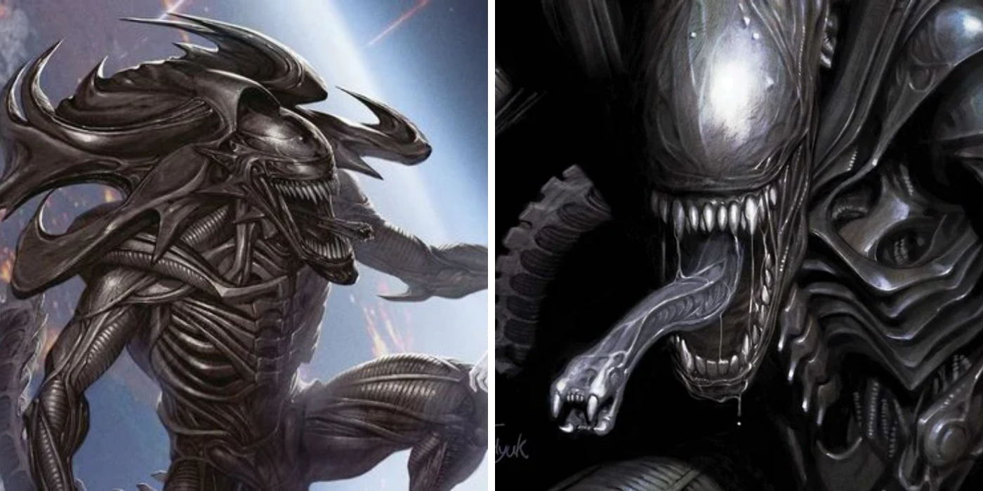 Marvel's Alien Issue 6 and Issue 1 Covers