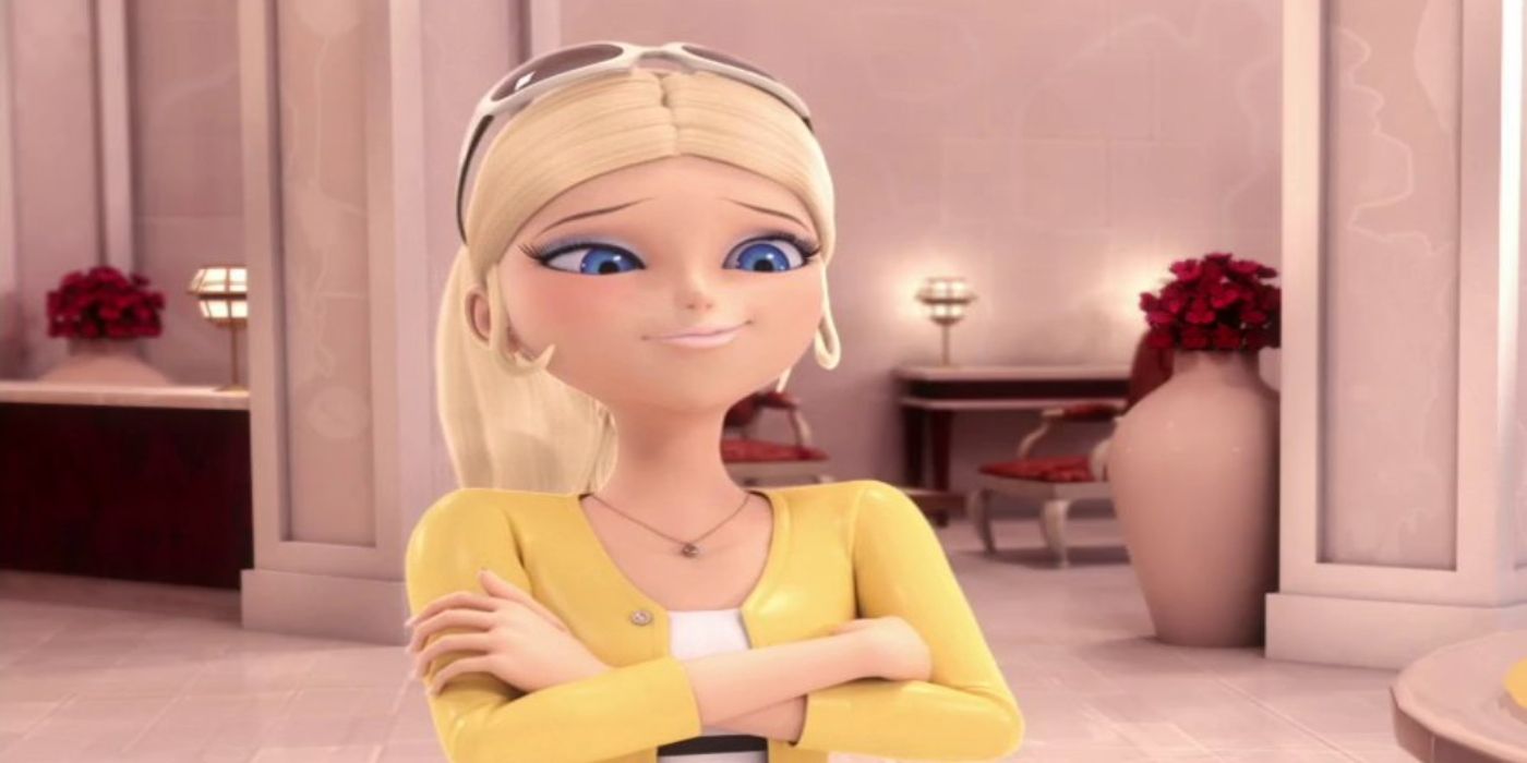 Chloe stands with her arms crossed in Miraculous Ladybug
