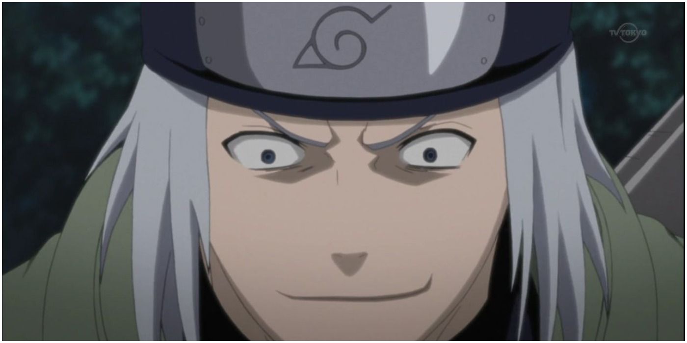 Mizuki grins evilly Naruto