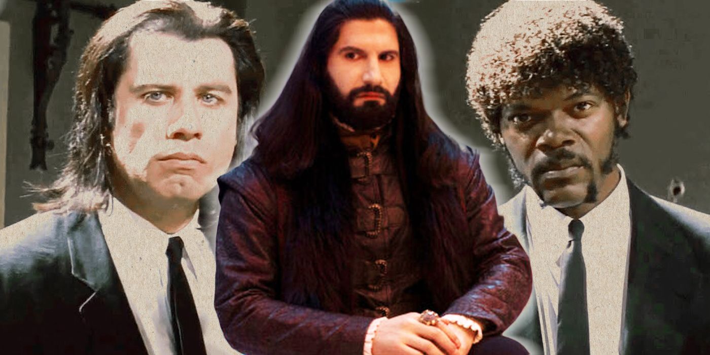 Nandor's wellness center haircut from What We Do In The Shadows was inspired by Pulp Fiction.