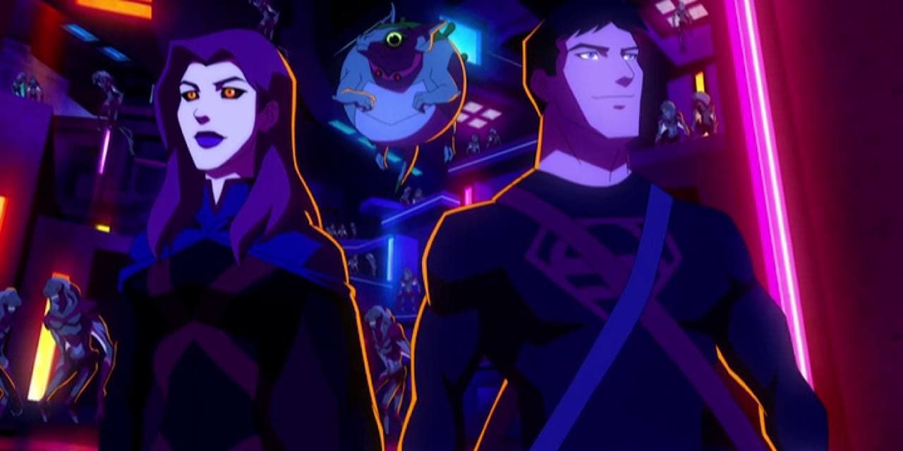 Young Justice: Superboy, Beast Boy and Miss Martian exploring Mars