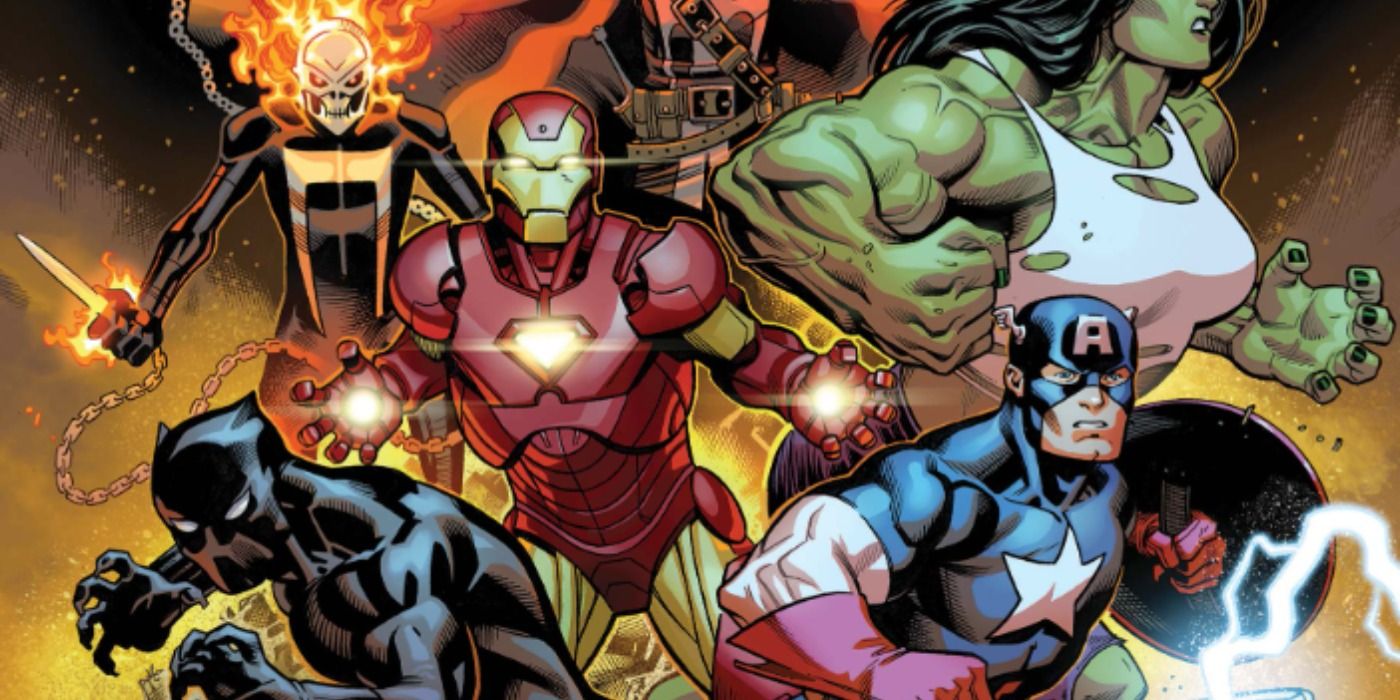 Avengers Captain America Iron Man Black Panther SHe Hulk Captain Marvel Ghost Rider Blade