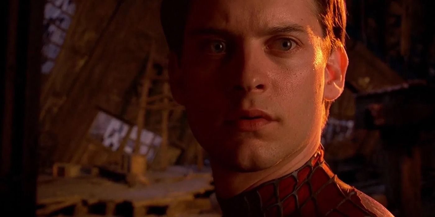 Peter Parker from final fight scene in Spider-Man 2, 2004