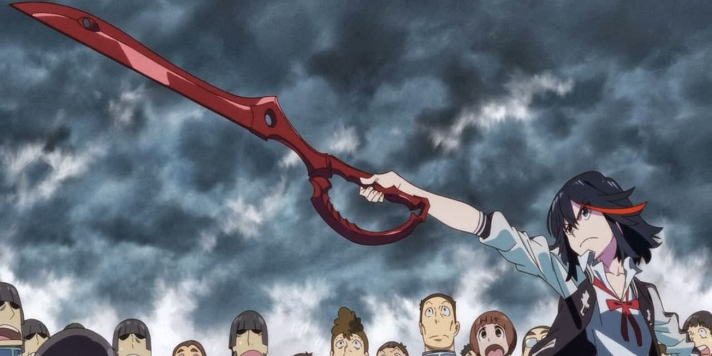 Ryuko wielding her scissor blade in Kill La Kill.