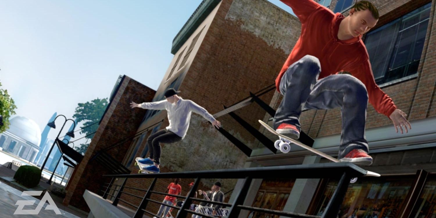 EA Skate 2007 poster grind skaters