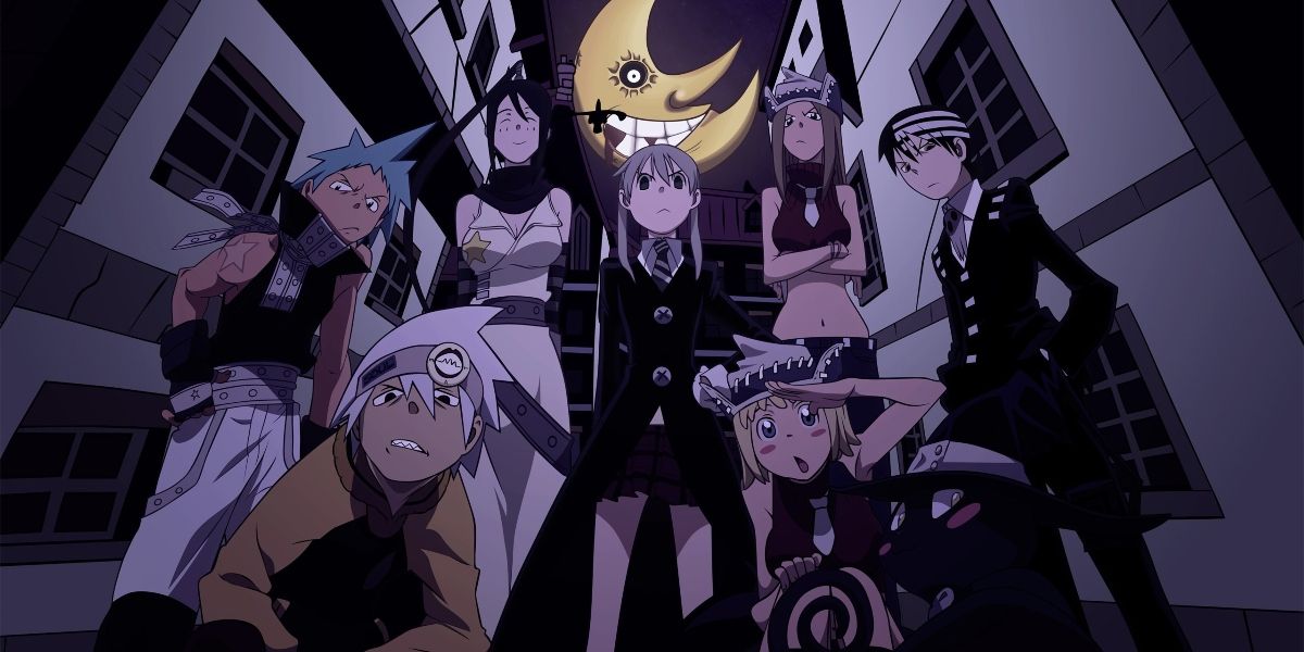 The Cast Of Soul Eater Stand In A Moonlit Alley