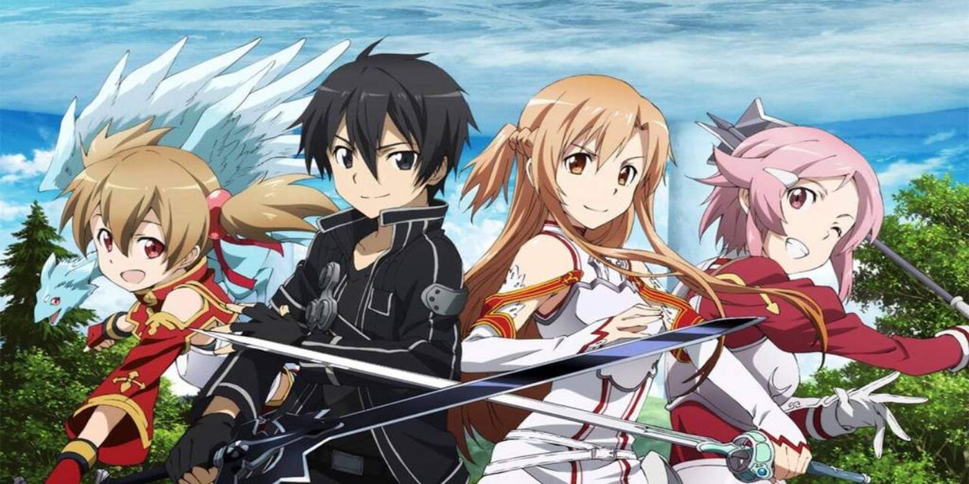 The cast of Sword Art Online.