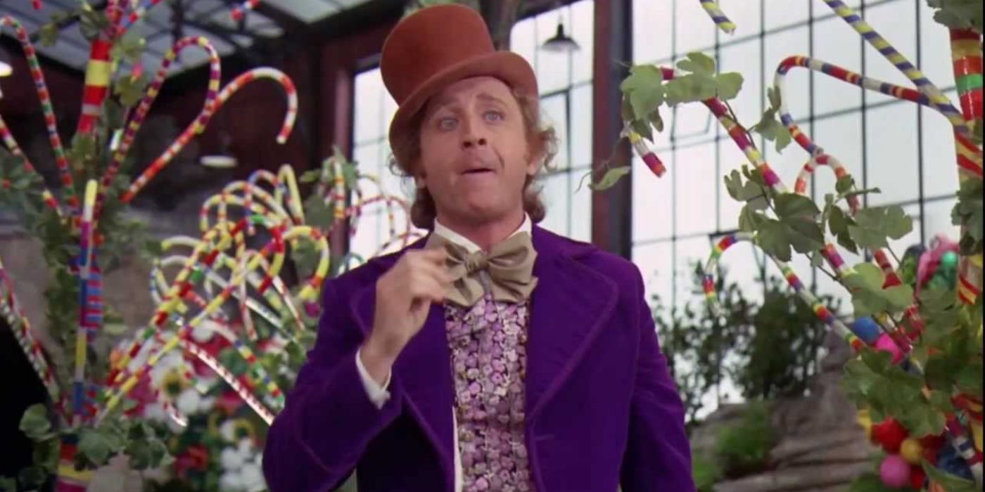 Gene Wilder in willy wonka and the chocolate factory