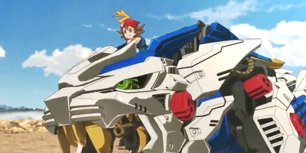 Arashi From The Series Zoids: Wild Riding On His Liger