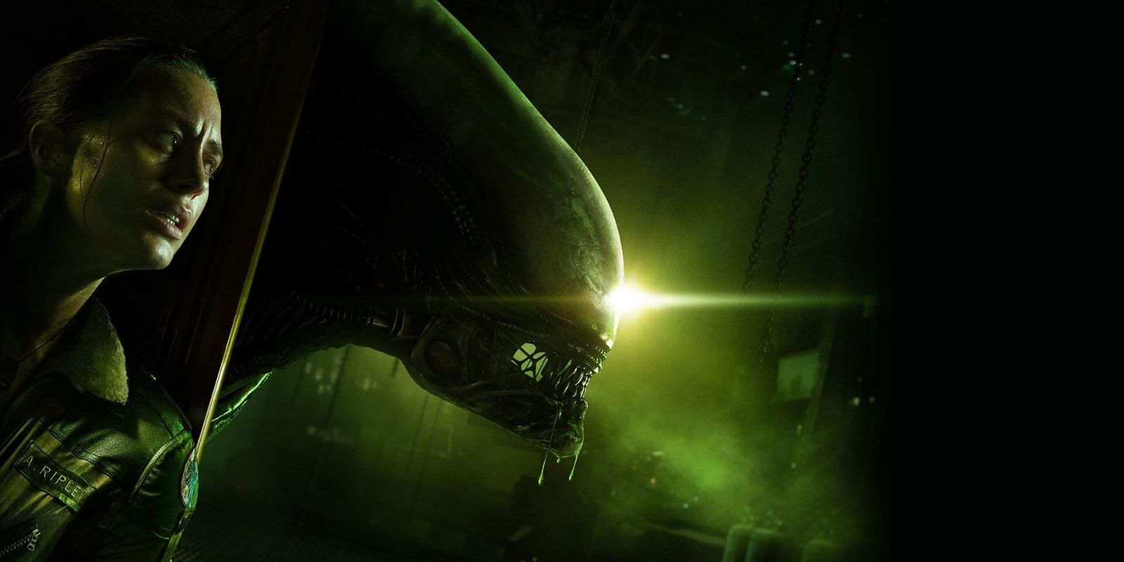 Amanda Ripley se escondendo do Xenomorfo em Alien: Isolation