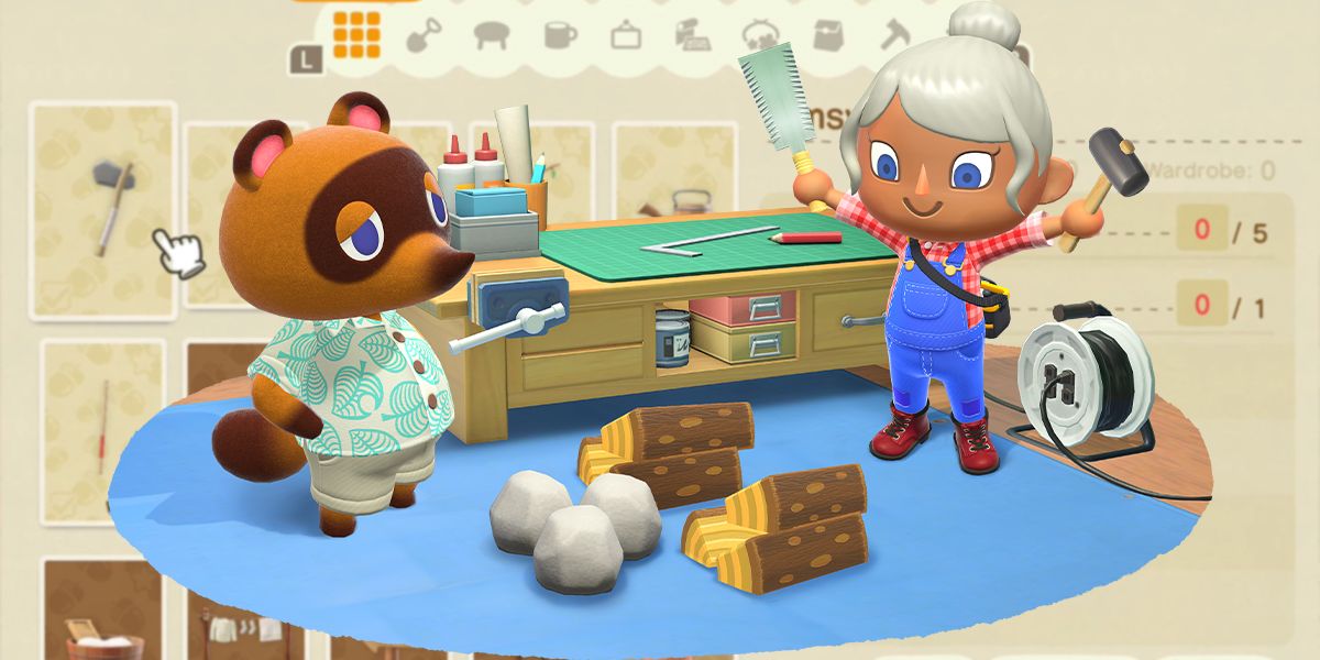 Crafting DIY recipe in Animal Crossing: New Horizons