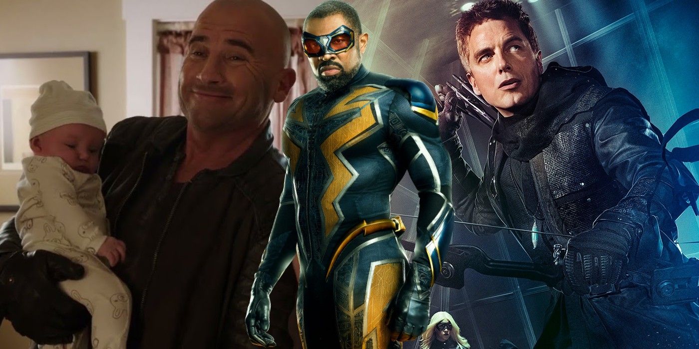 Mick Rory, Black Lightning, and Malcolm Merlyn, three parents in the Arrowverse