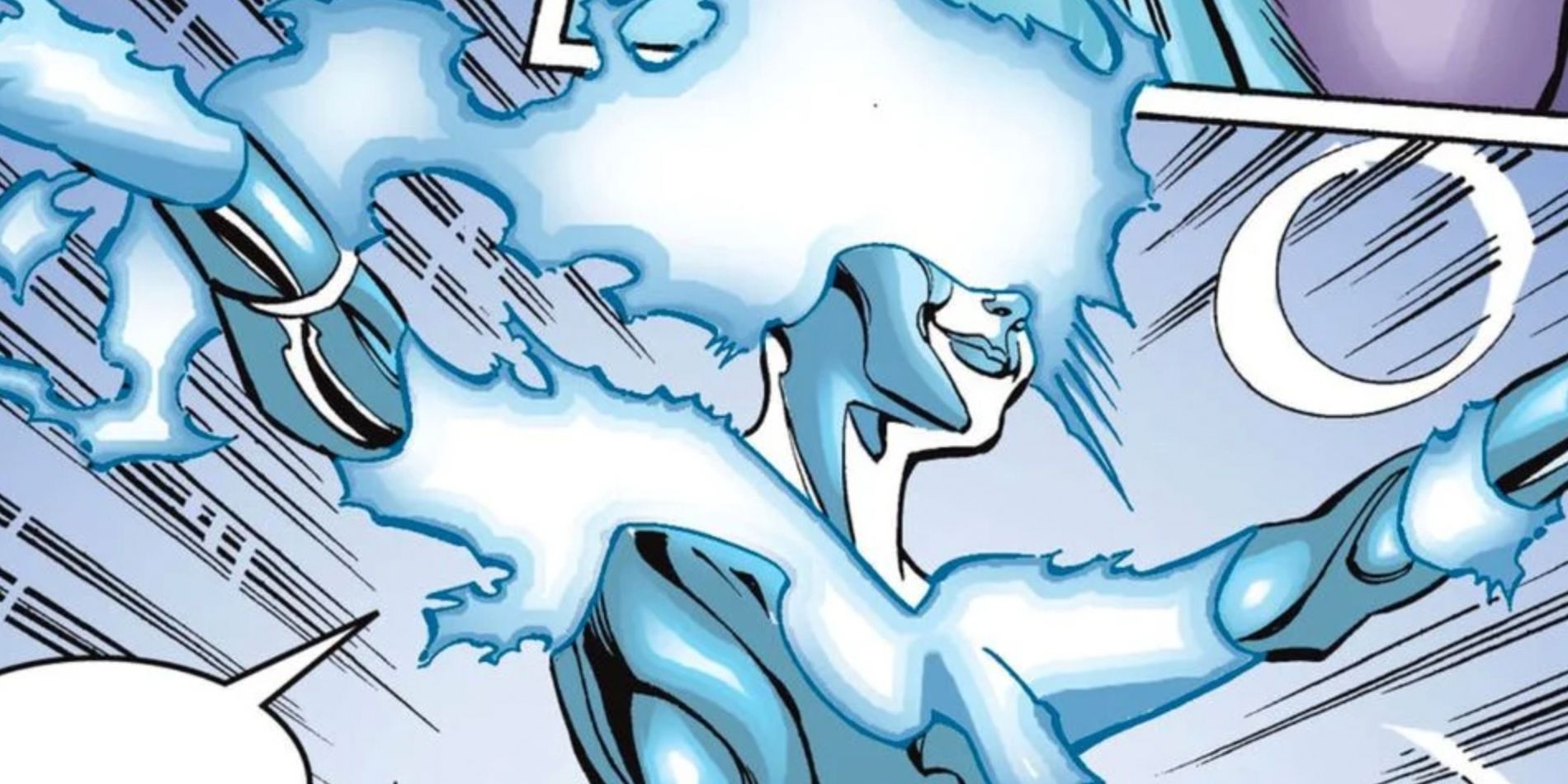 Aurelle as a being of pure energy in Marvel comics