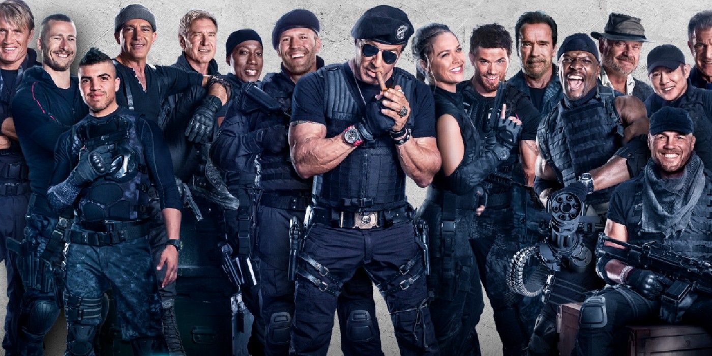 Barney leads two generations of mercenaries in The Expendables 3.