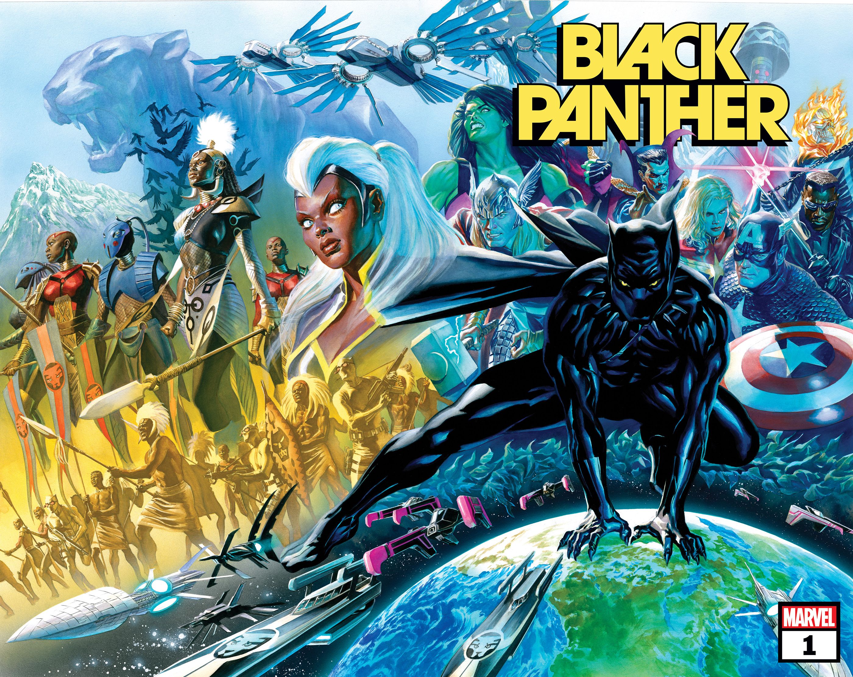 The Alex Ross cover for Black Panther #1.