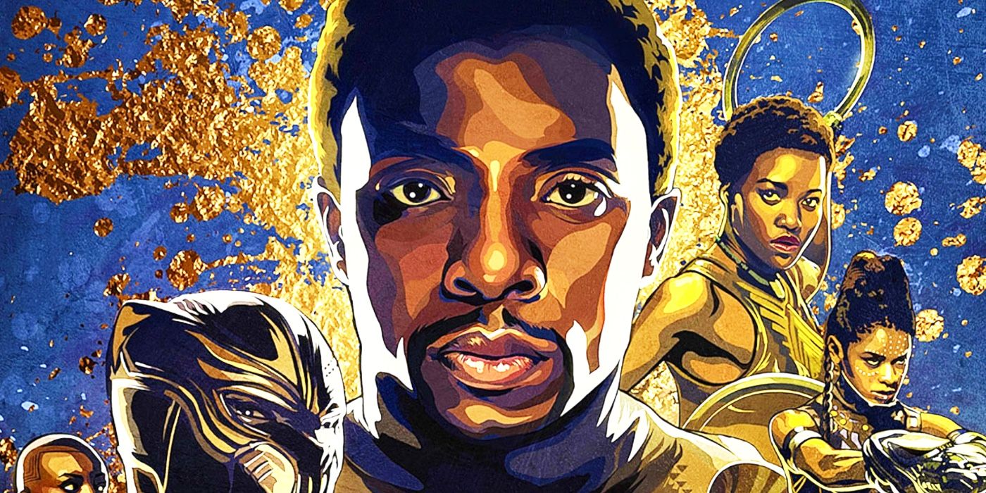 Black Panther IMAX art with Chadwick Boseman